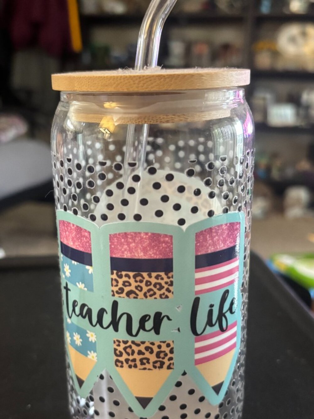 Glass Teacher Cup
